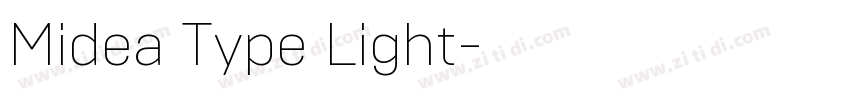 Midea Type Light字体转换